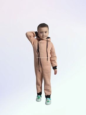 "МоёДитё" комбинезон футер с начёсом бежевый КБ154 "Магнолия" в Балашихе